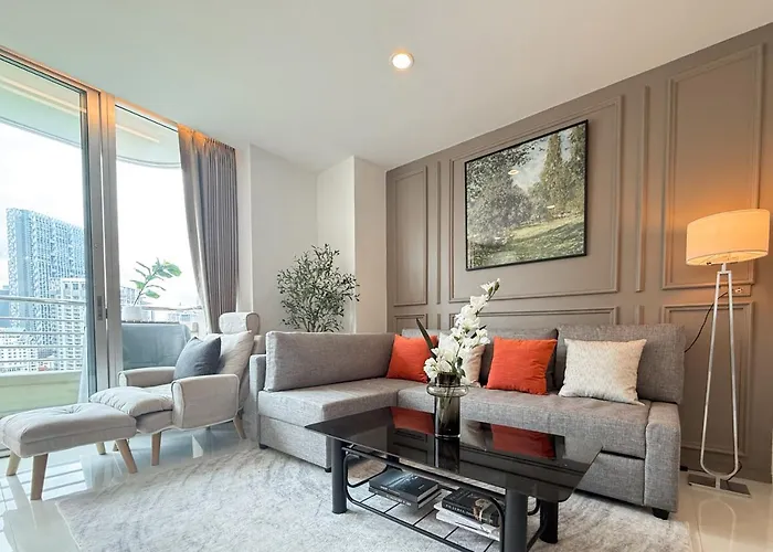 Appartement Spacious 69 Sqm - Fast Wifi - Bts Chong Nonsi Bangkok